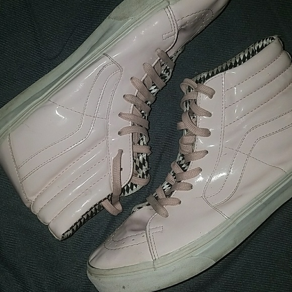 pink patent leather vans